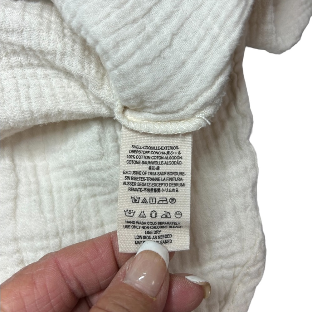 Free People Cream Button Down Shirt - Picture 10 of 10